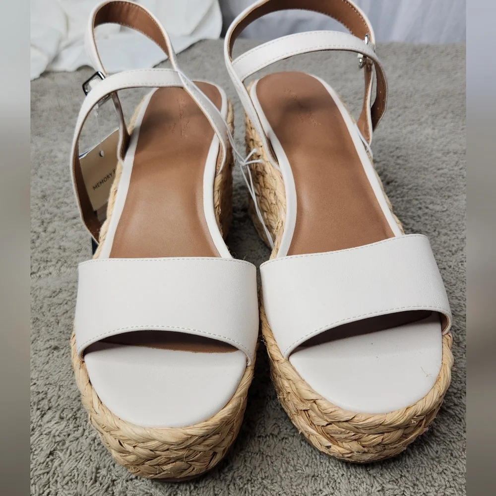Women's Alisha Platform Wedge Heels w/ Memory Foam Insole Universal Thread 8 1/2 - Picture 5 of 14